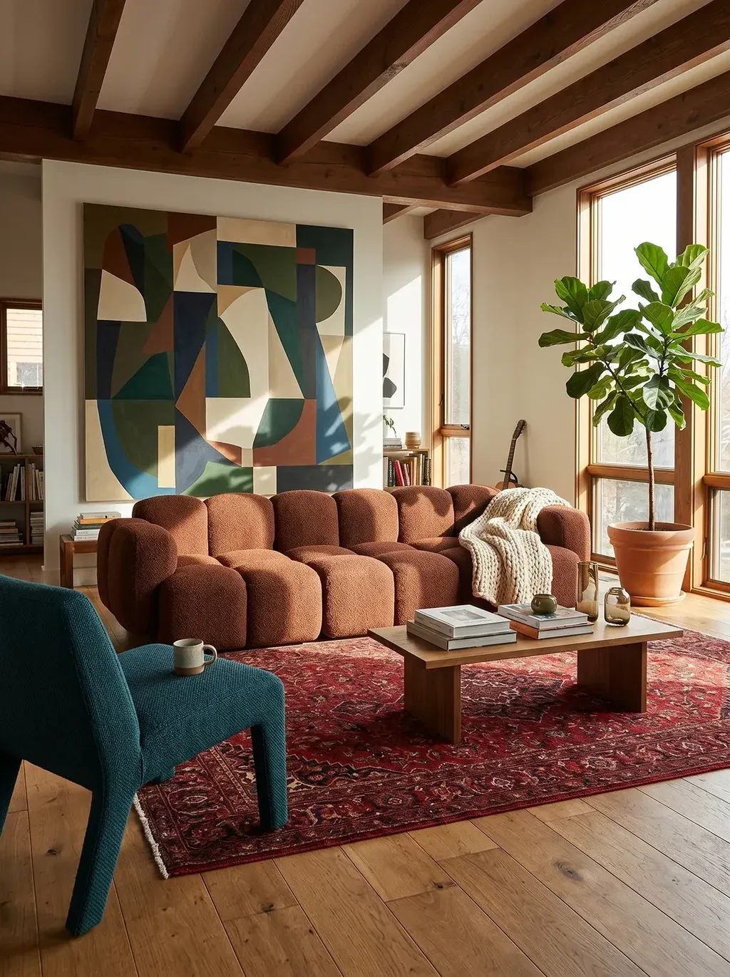 The INSERT SOFA REFERENCE sits in a sun-drenched open-plan living