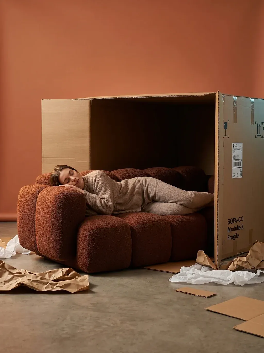 The INSERT SOFA REFERENCE is halfway pulled out of a