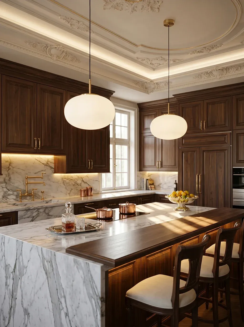 Luxury classical interior photograph of two INSERT PRODUCT REFERENCE hanging