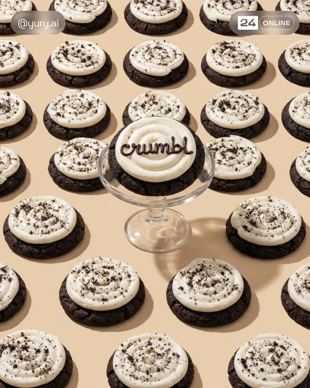 High-end commercial food photography. A high-angle grid layout featuring multipl…