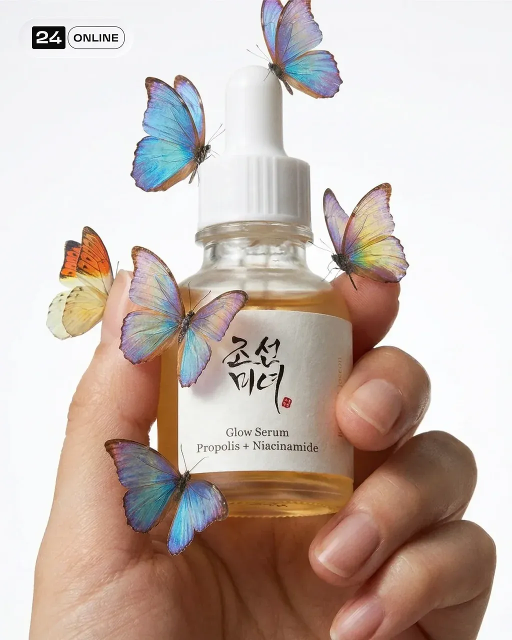 A 10ml luxury serum bottle with YOUR BRAND written in