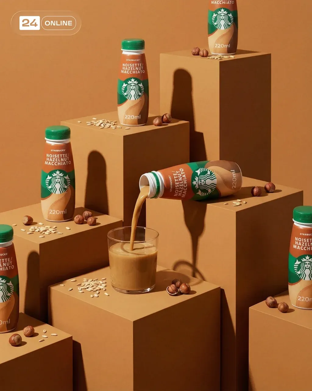 Creative geometric product photography. Several instances of INSERT PRODUCT REFE…