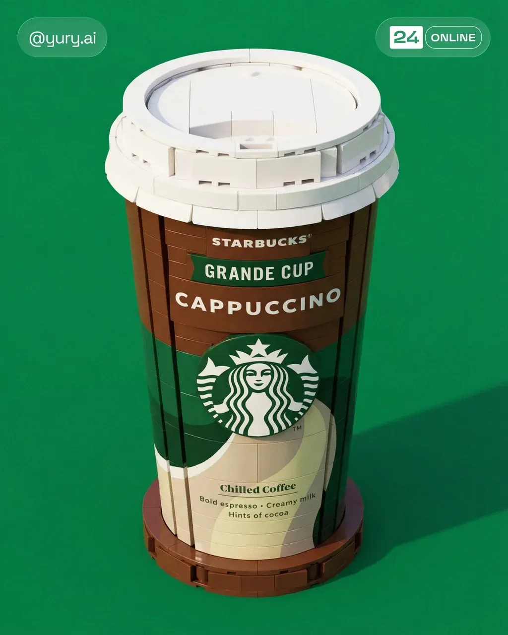 Ultra-realistic LEGO version of INSERT PRODUCT NAME , recreated entirely