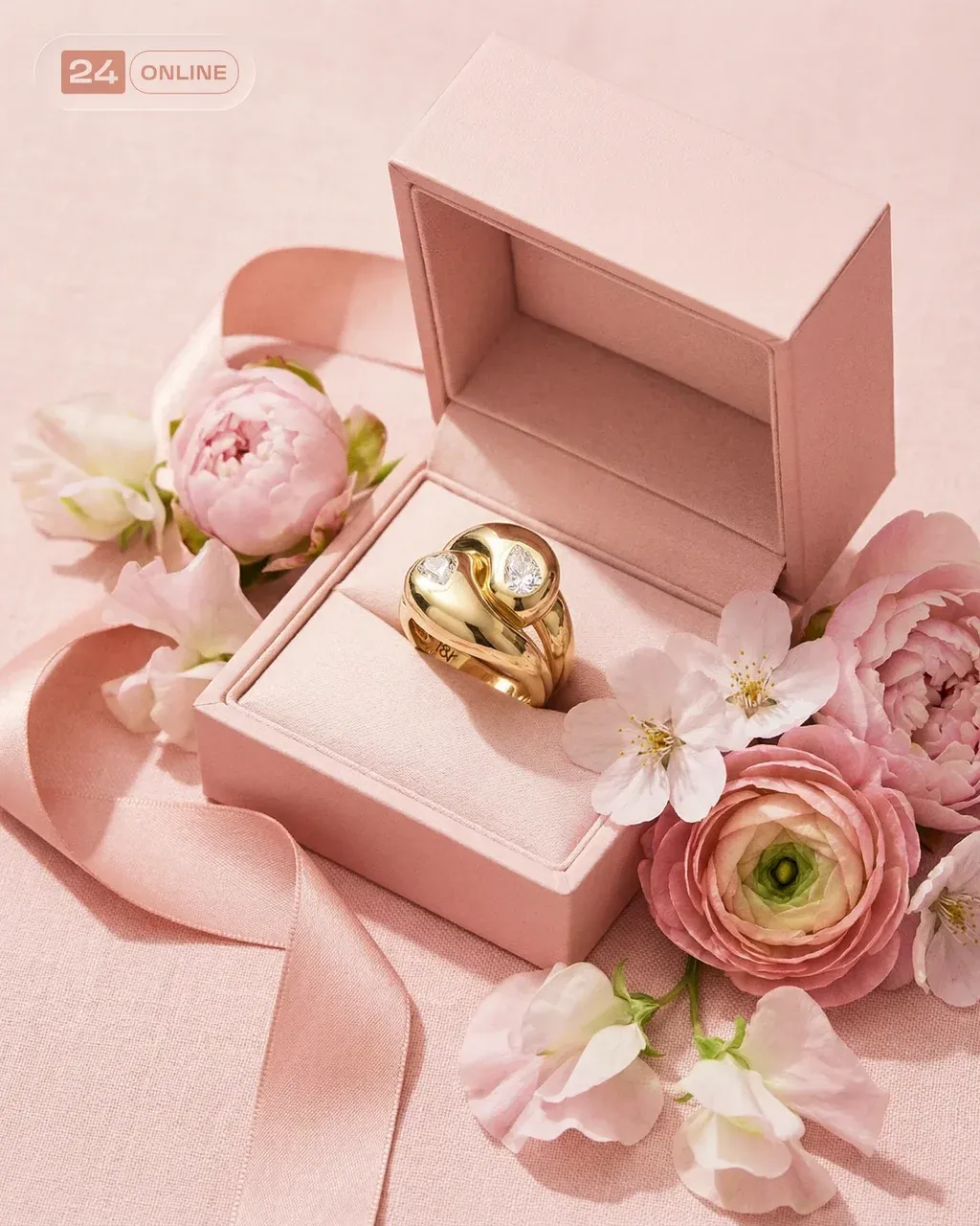 Hyper-realistic product photo of a chunky gold dome ring with