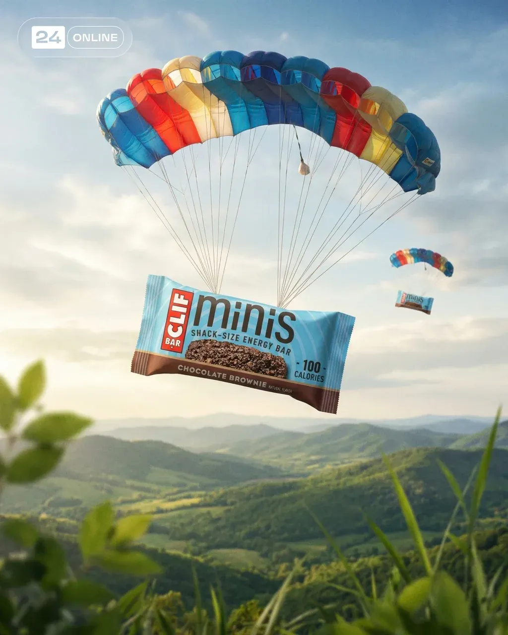 A cinematic ultra-realistic advertising visual featuring @img1 floating mid-air …