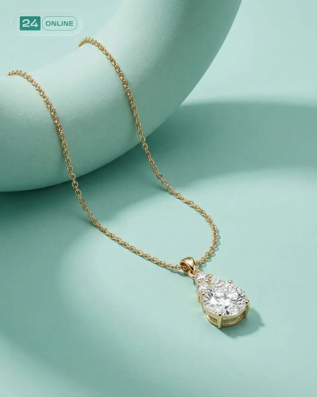 A modern luxury jewelry photoshoot featuring @img1 arranged gracefully on