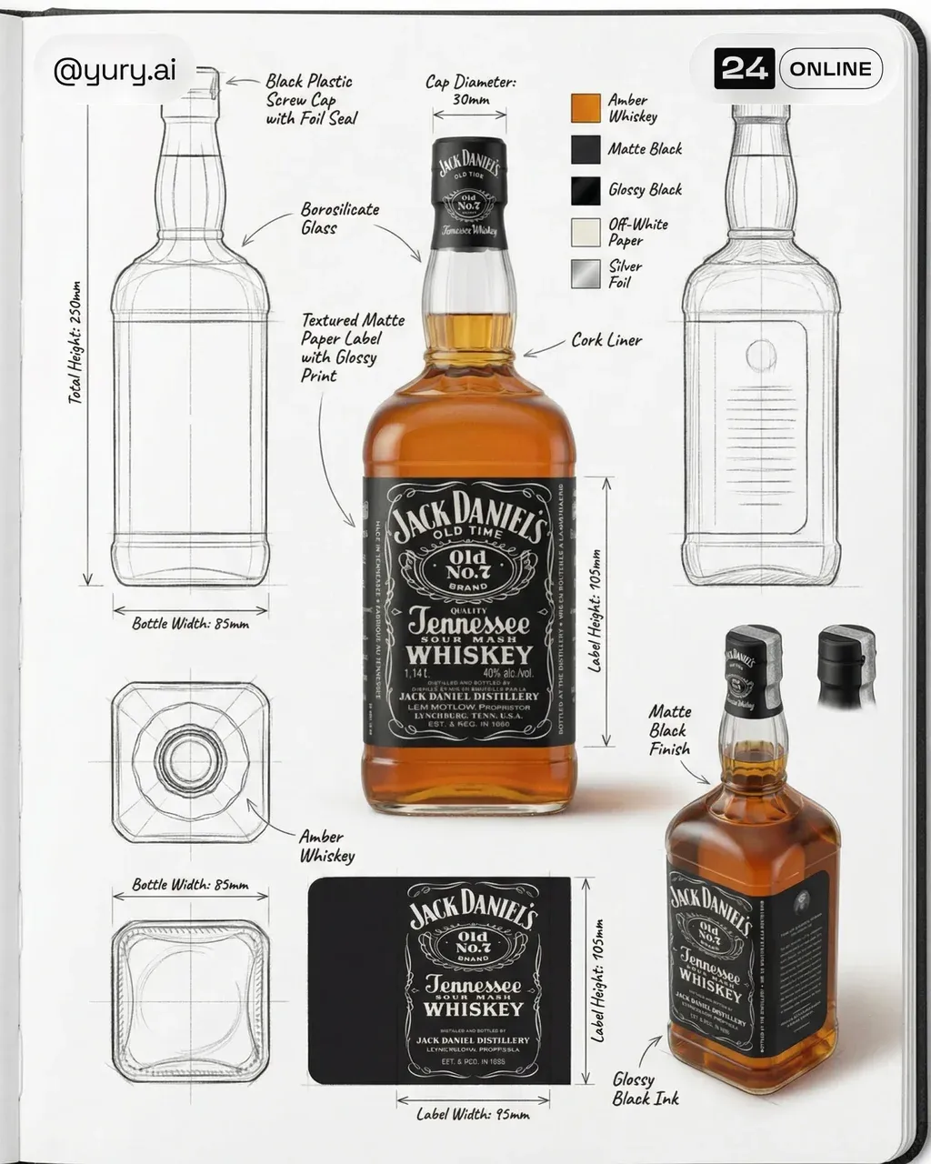 Using the attached image, create a professional industrial design packaging