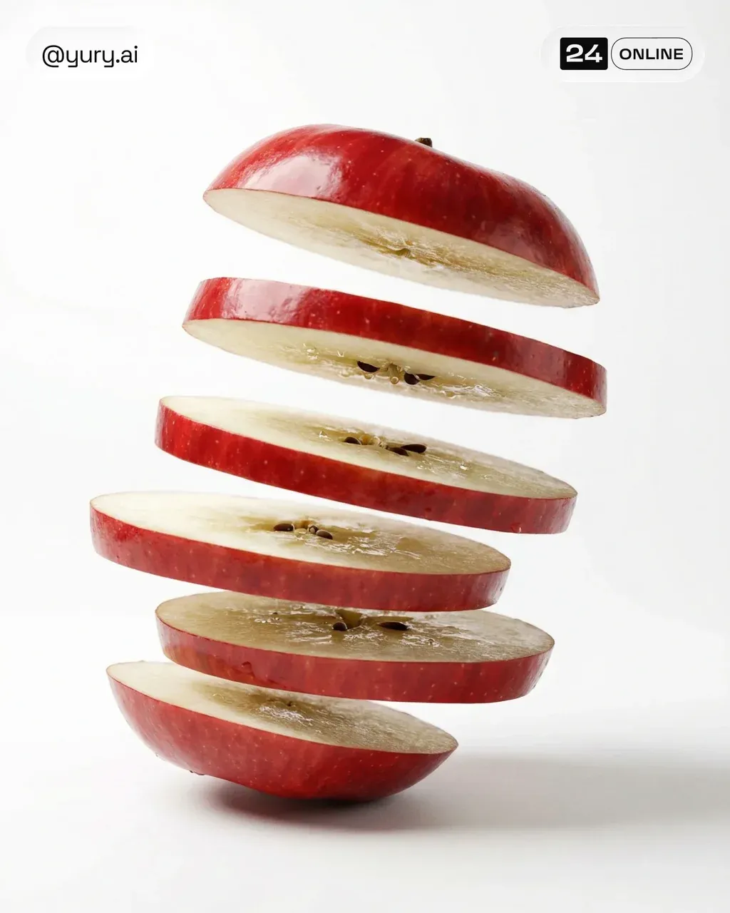 Generate a hyper-realistic 3D render of a object sliced into