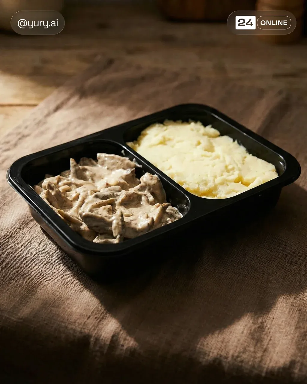 Cinematic food photography with moody directional lighting and rich shadow