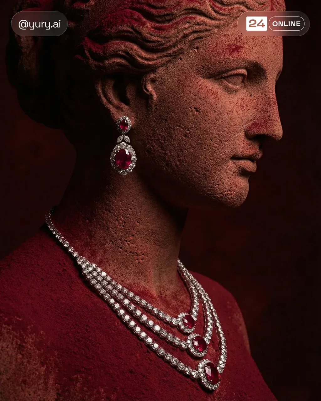 Macro photography of a sophisticated 3D relief sculpture of a