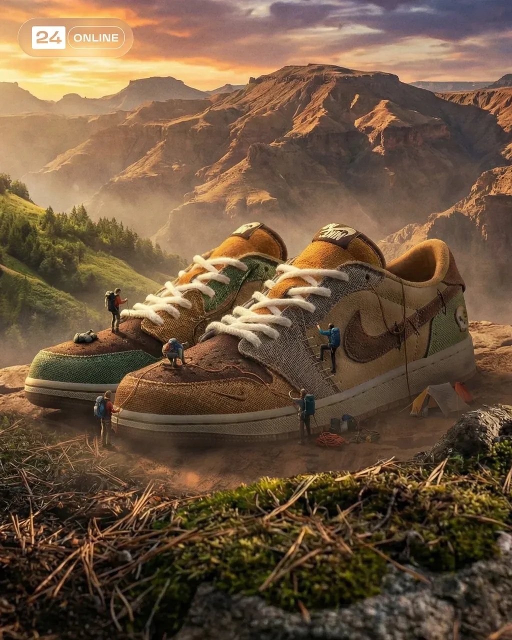 Create a cinematic, high-impact advertising visual where the uploaded food
