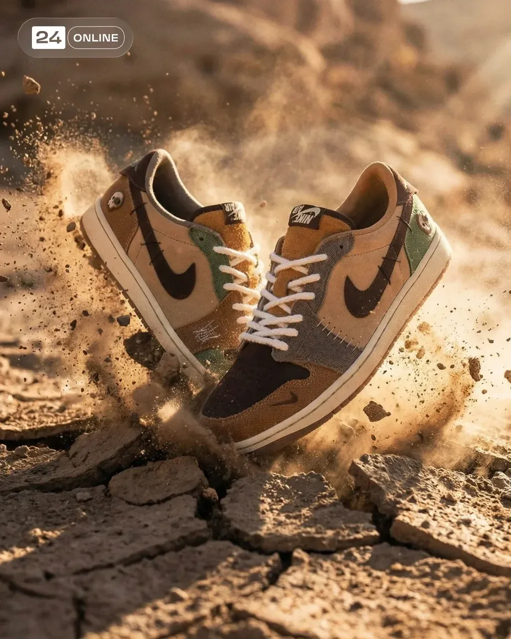 A cinematic, high-impact product action shot featuring @img1 emerging powerfully