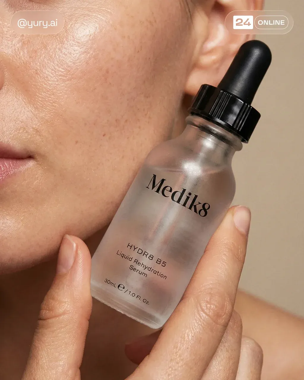 A beauty shot in the very close-up focused exclusively on