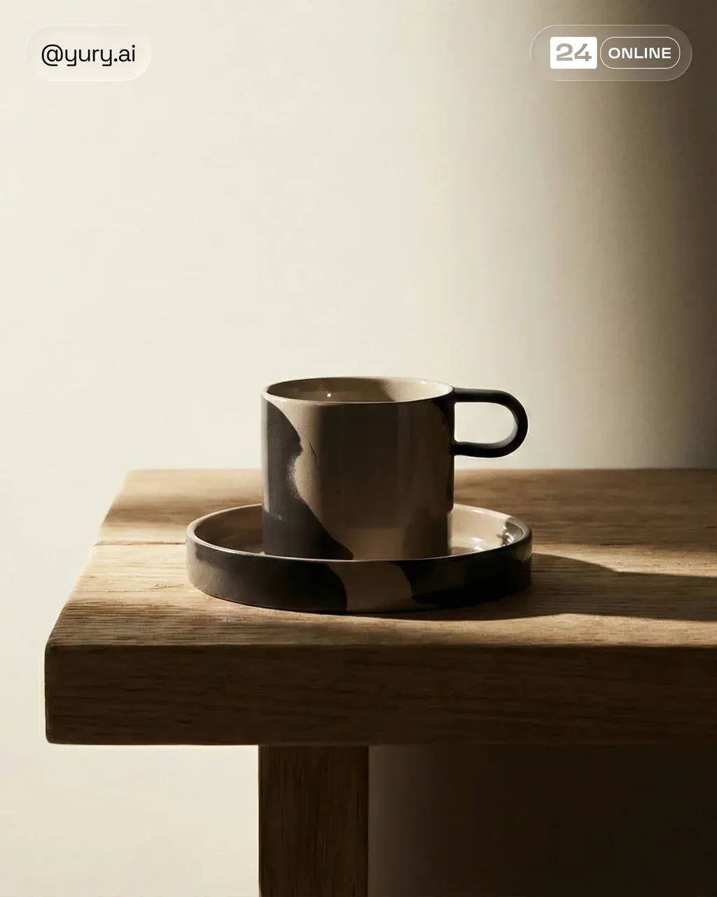 High-end editorial product photo of a PRODUCT placed alone on