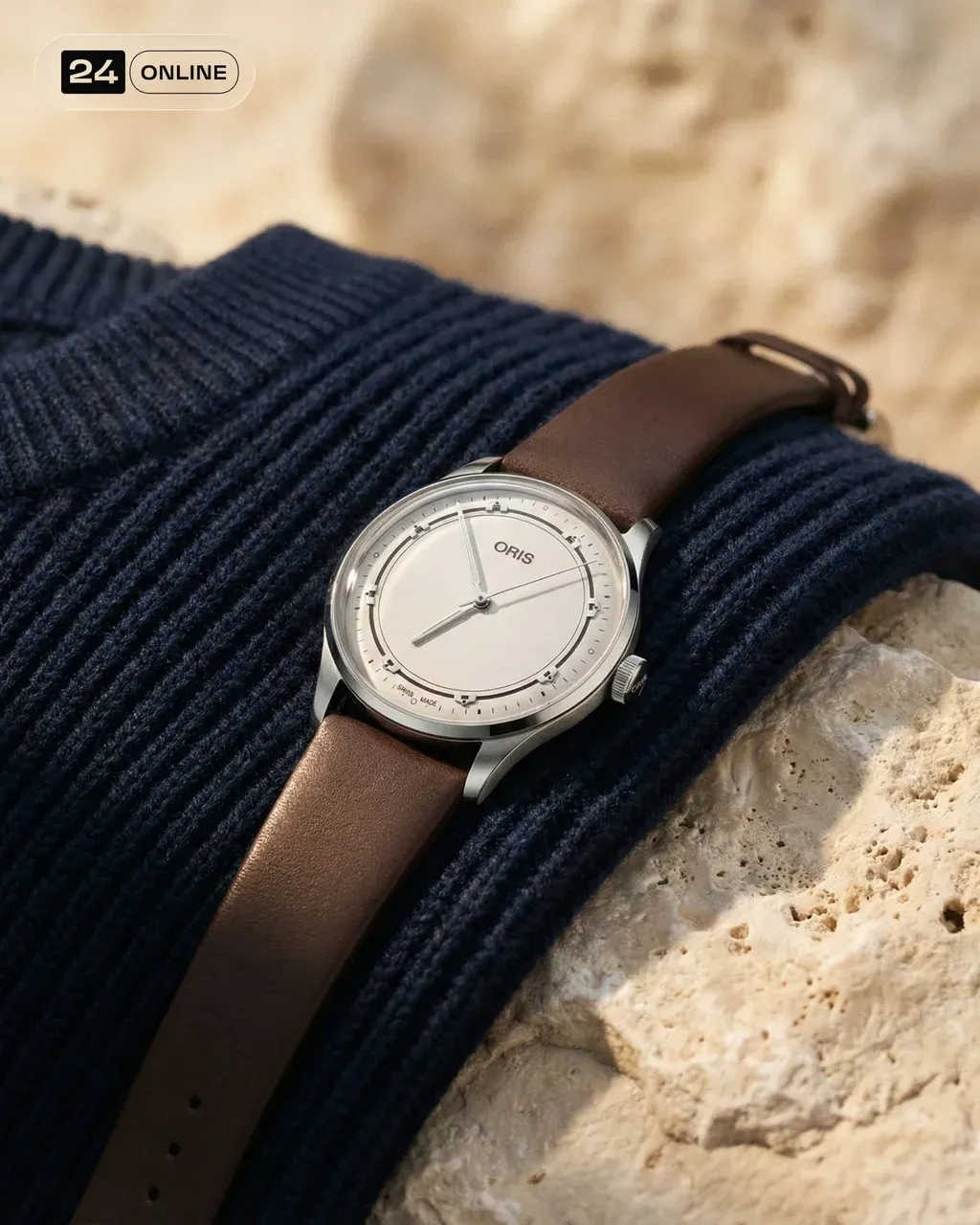 Luxurious editorial-style product shot of a PRODUCT , resting on