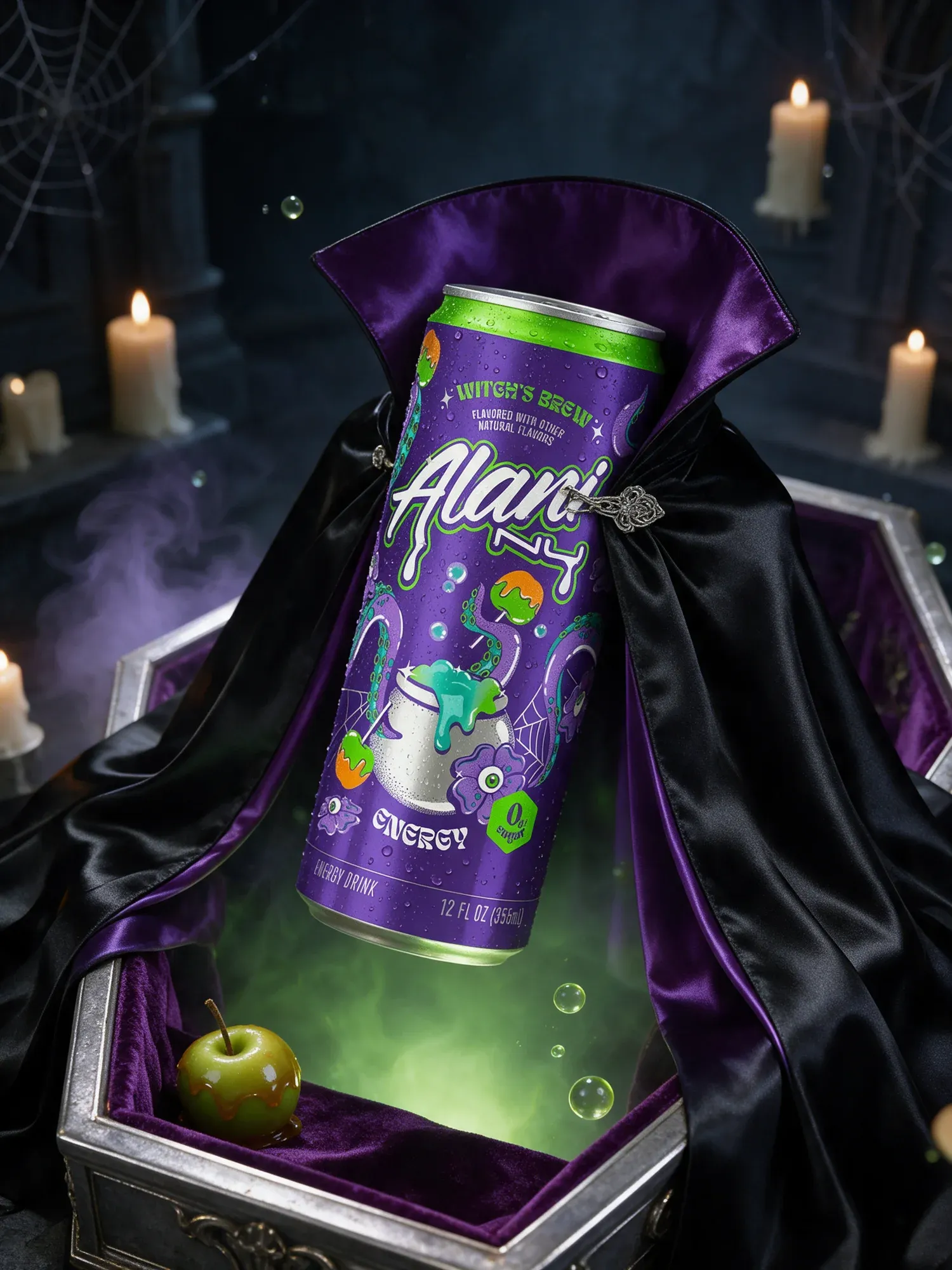 anuncios de Halloween con escenografía