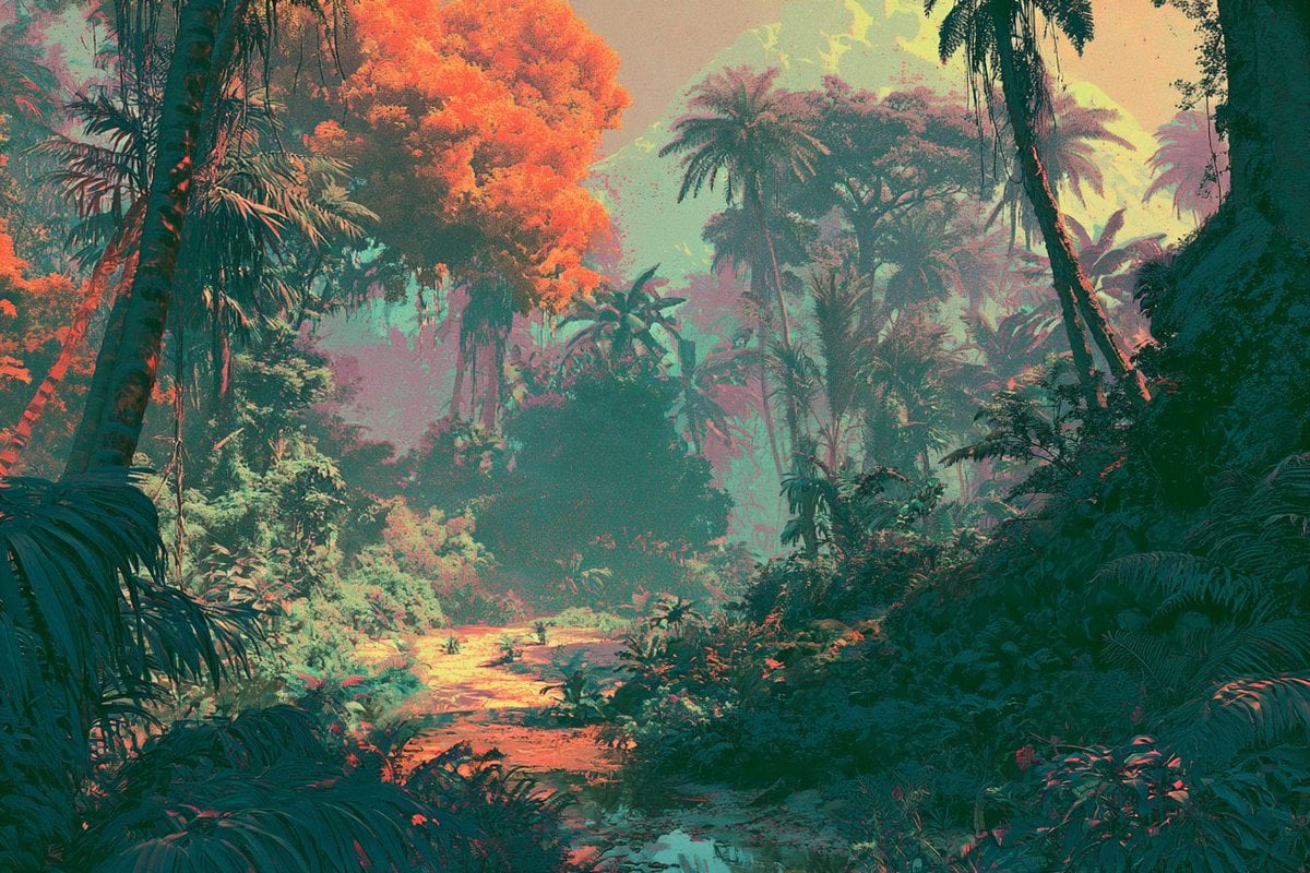 Subject portrayed in a Retro Technicolor Odyssey, with vibrant, oversaturated