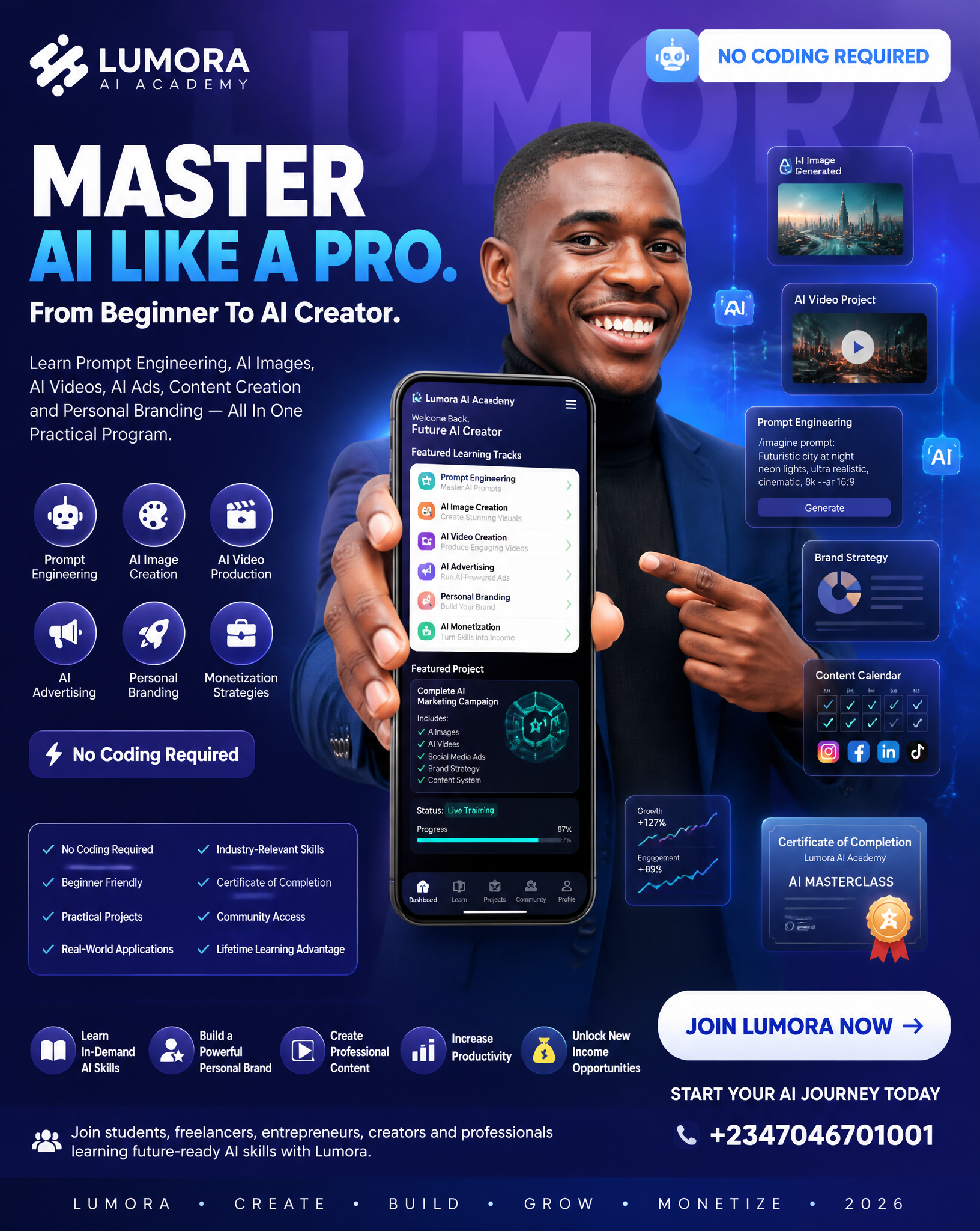 4:5 Vertical Educational Marketing Flyer, Ultra-High Resolution (8K)Brand: LumoraPlatform…