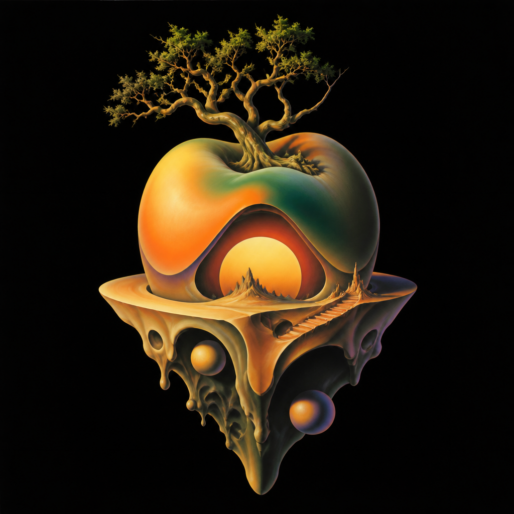 Ultra-detailed surreal object floating in empty space.Create a realistic [OBJECT] with sm…