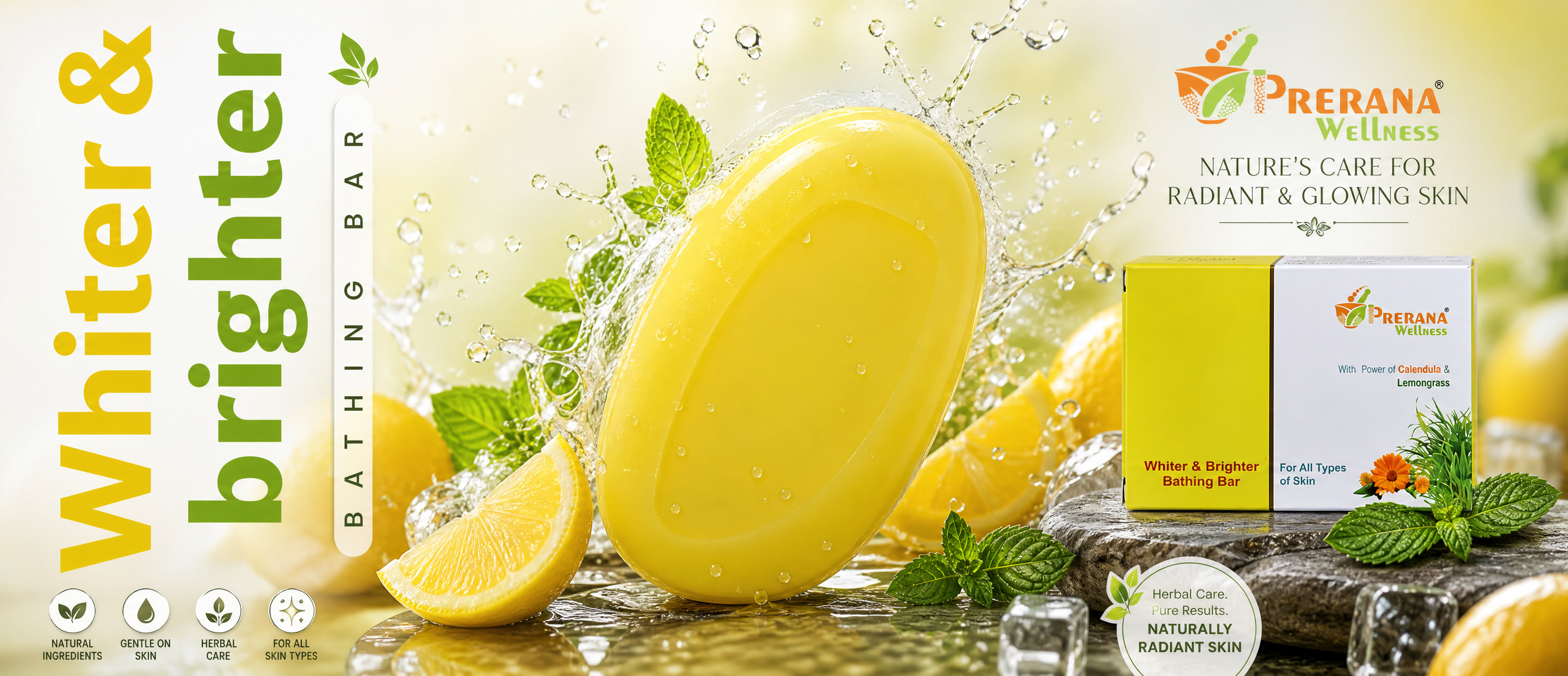 Ultra-realistic premium lemonade advertisement poster design, luxury modern café branding…