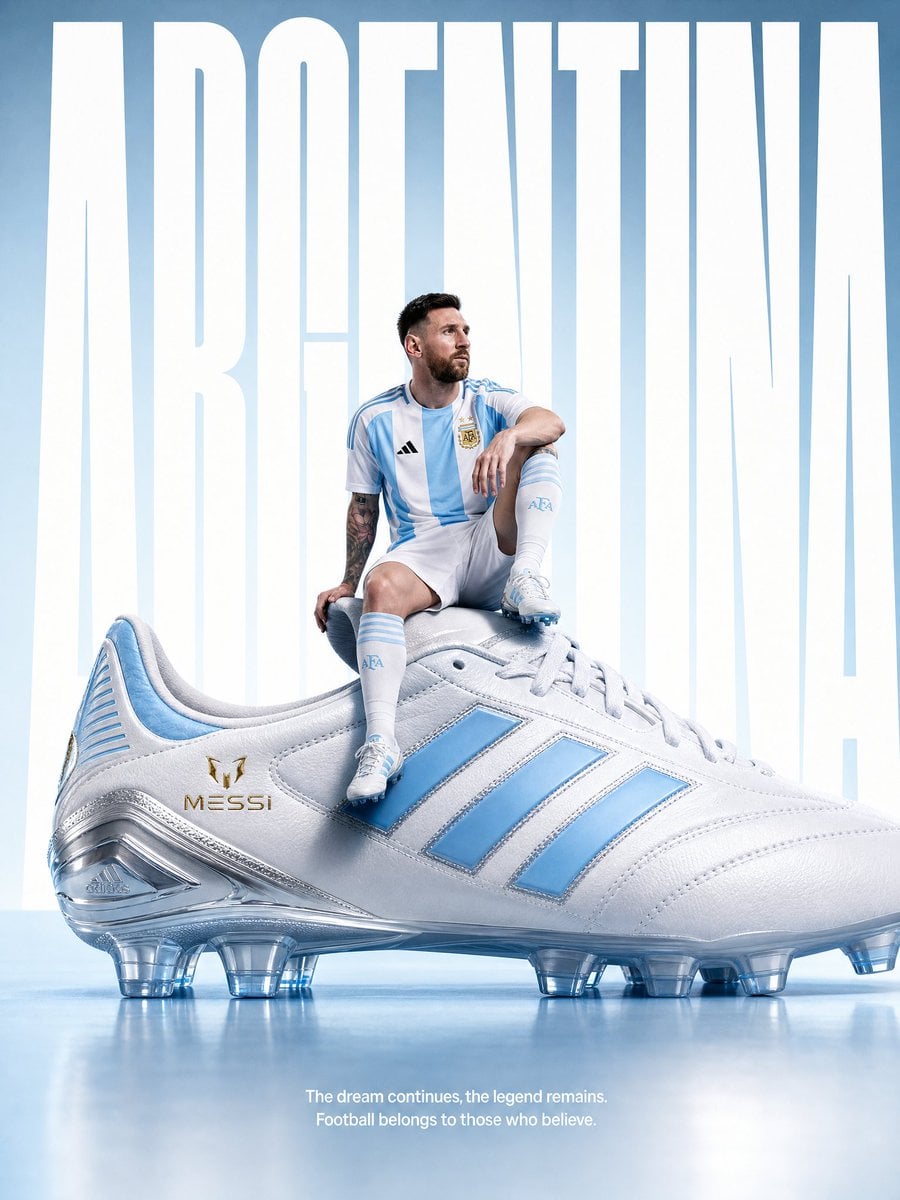 Create an ultra-premium Argentina commercial poster in exact luxury campaign style, 4:5 v…