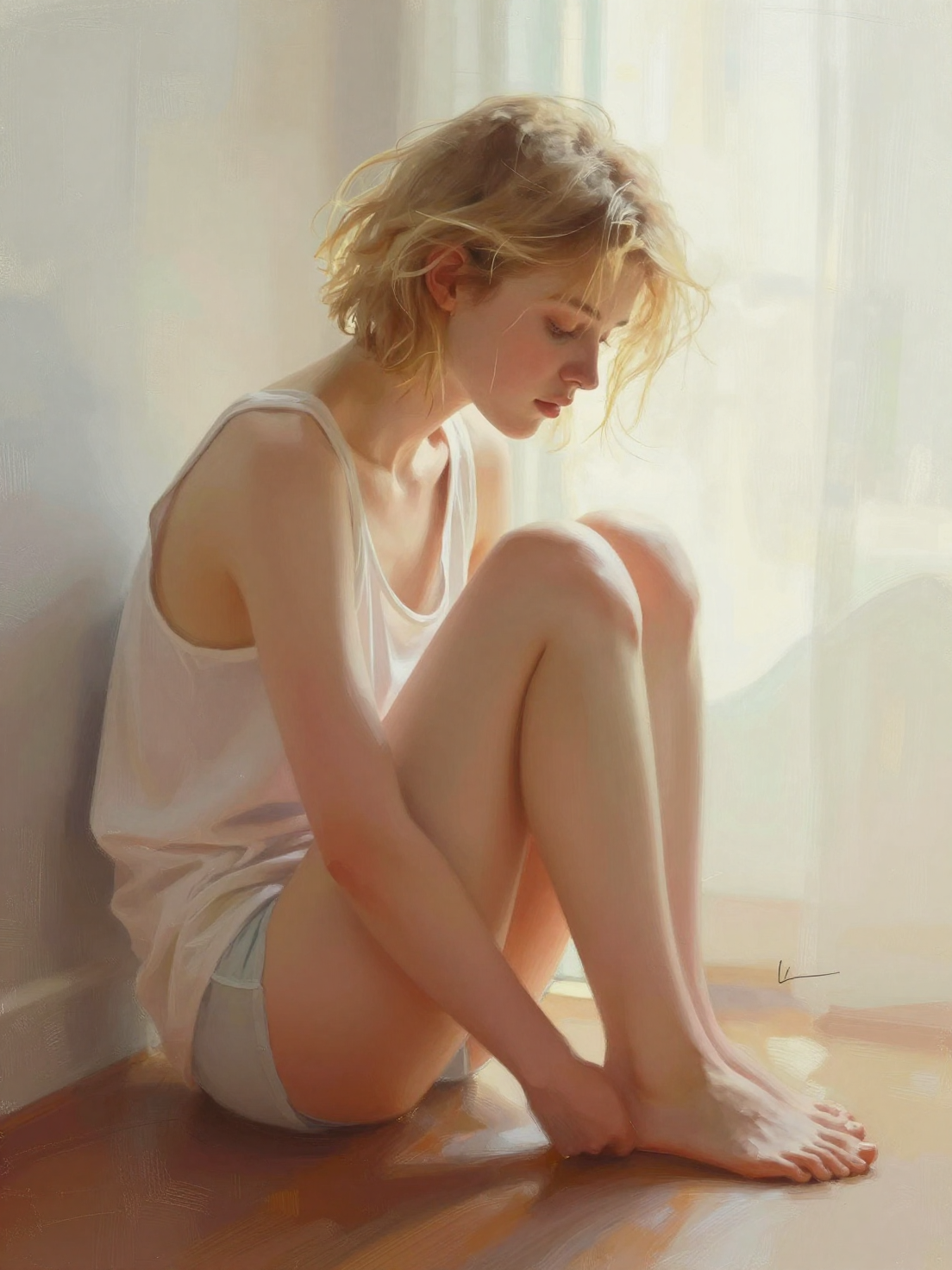 This is a softly rendered digital painting in an impressionistic, painterly style featuri…