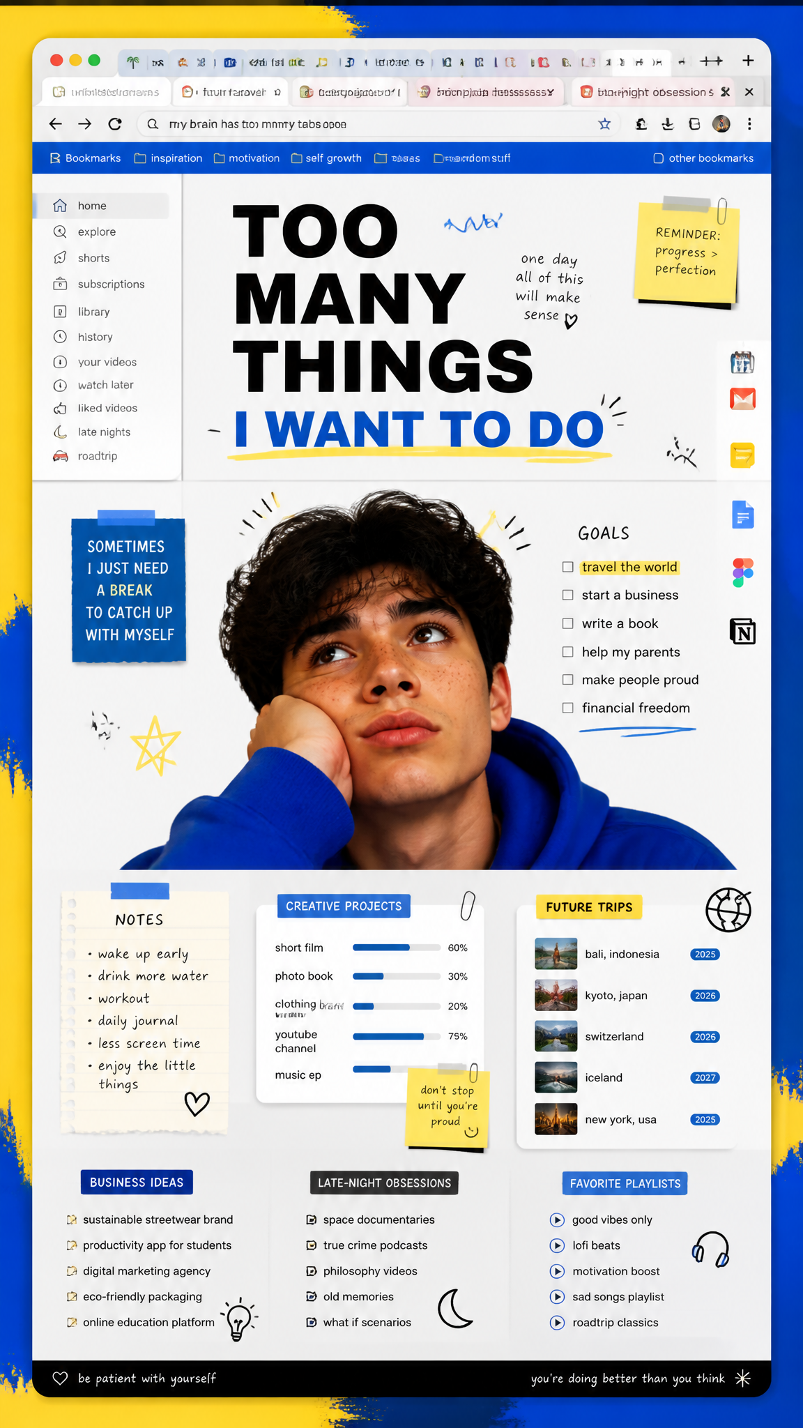 A premium 9:16 editorial poster.Main Subject:A giant web browser window filling the compo…