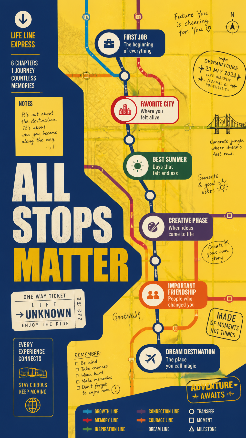 A premium 9:16 editorial lifestyle poster.Main Subject:A giant realistic subway route map…