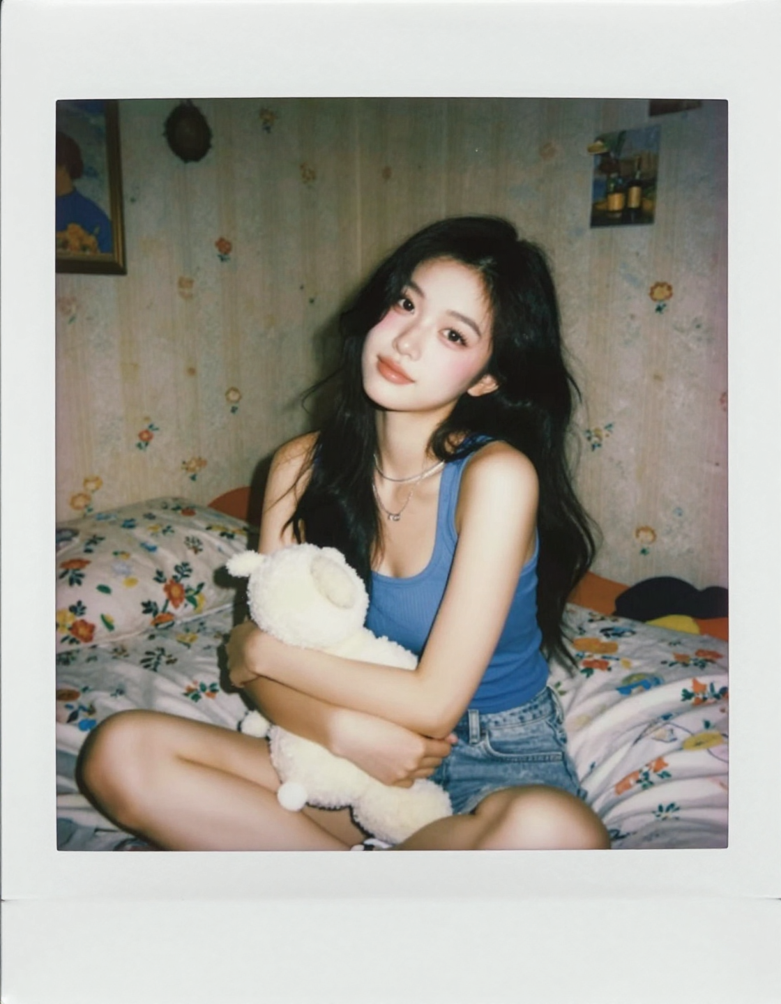 Shot with an authentic Instax Mini photo but with NO visible white border. Soft built-in …