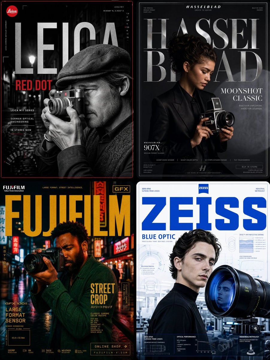 Leica Camera × Brad Pitt — "RED DOT"