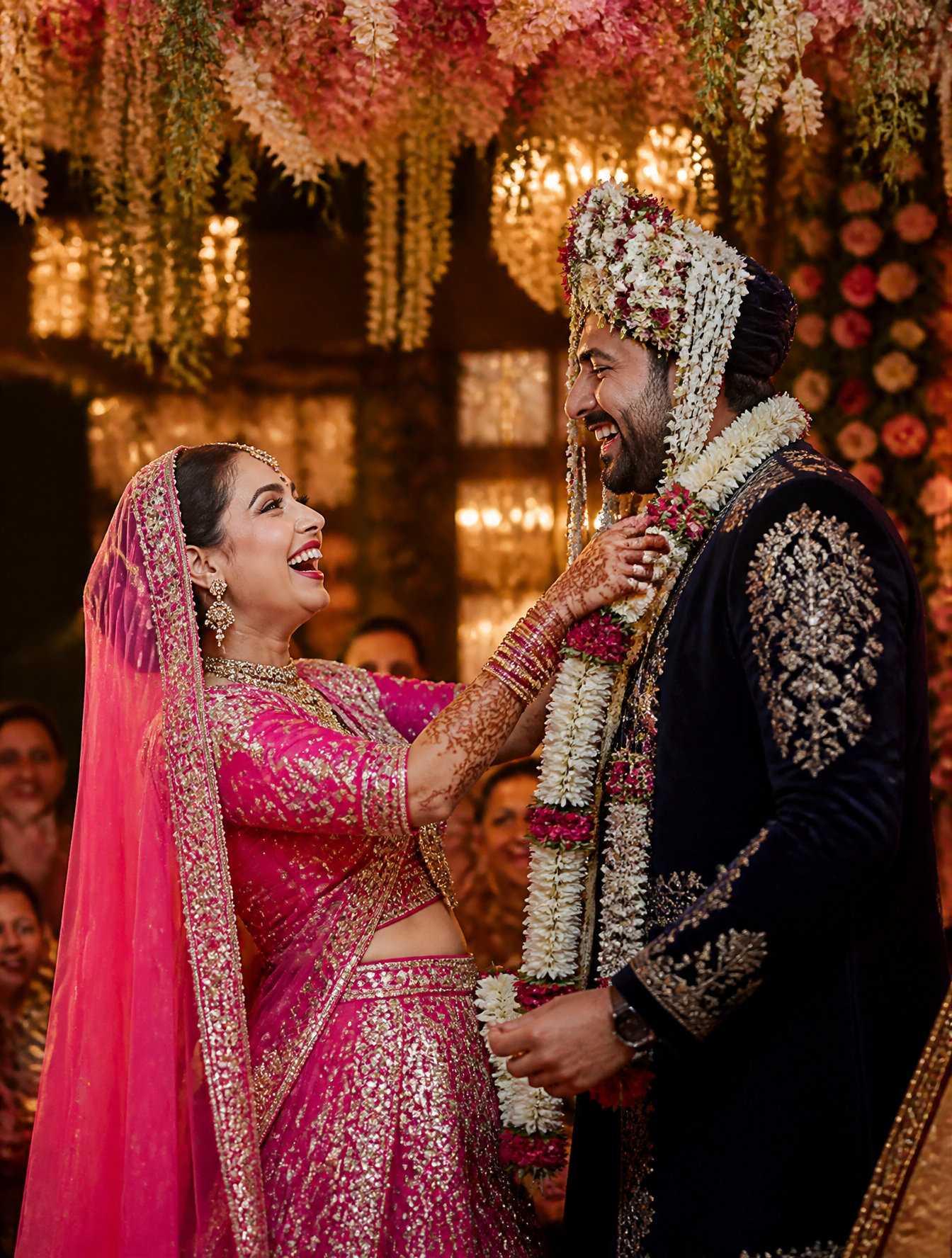 An ultra-realistic DSLR cinematic portrait of a bride and groom