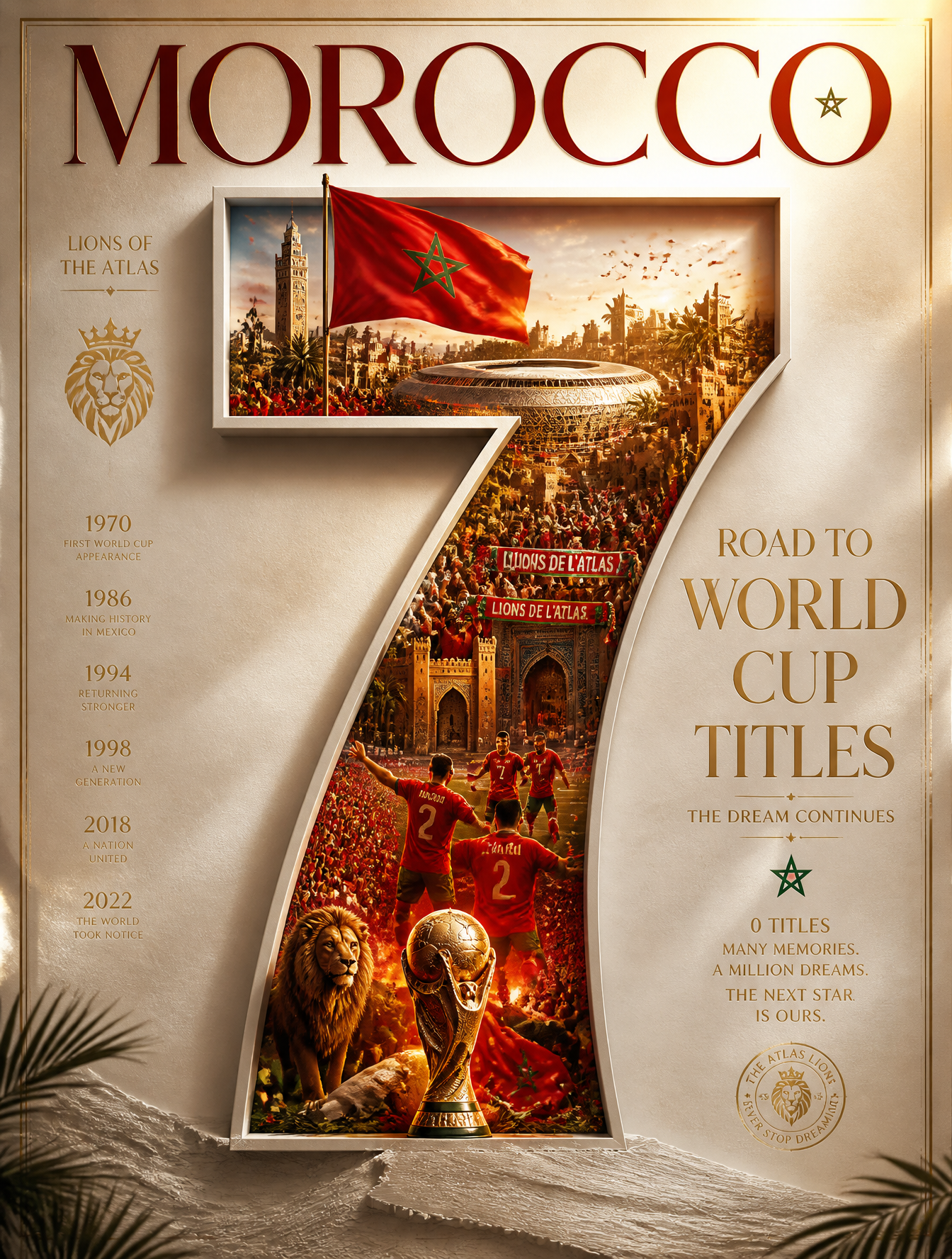 MOROCCO WORLD CUP TITLES: Lions of the Atlas ━━━━━━━━━━━━━━━━━━━Create a