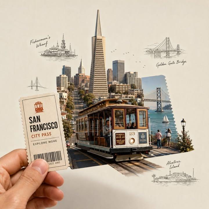 Ultra detailed mixed media collage art, human hand holding a vintage paper travel ticket …