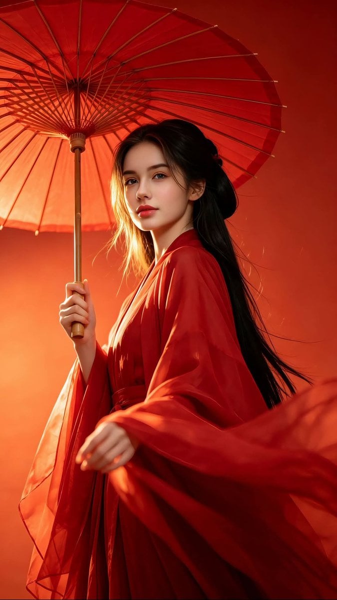 Ultra-realistic photography, inspired by classical Chinese fantasy fashion. A beautiful y…
