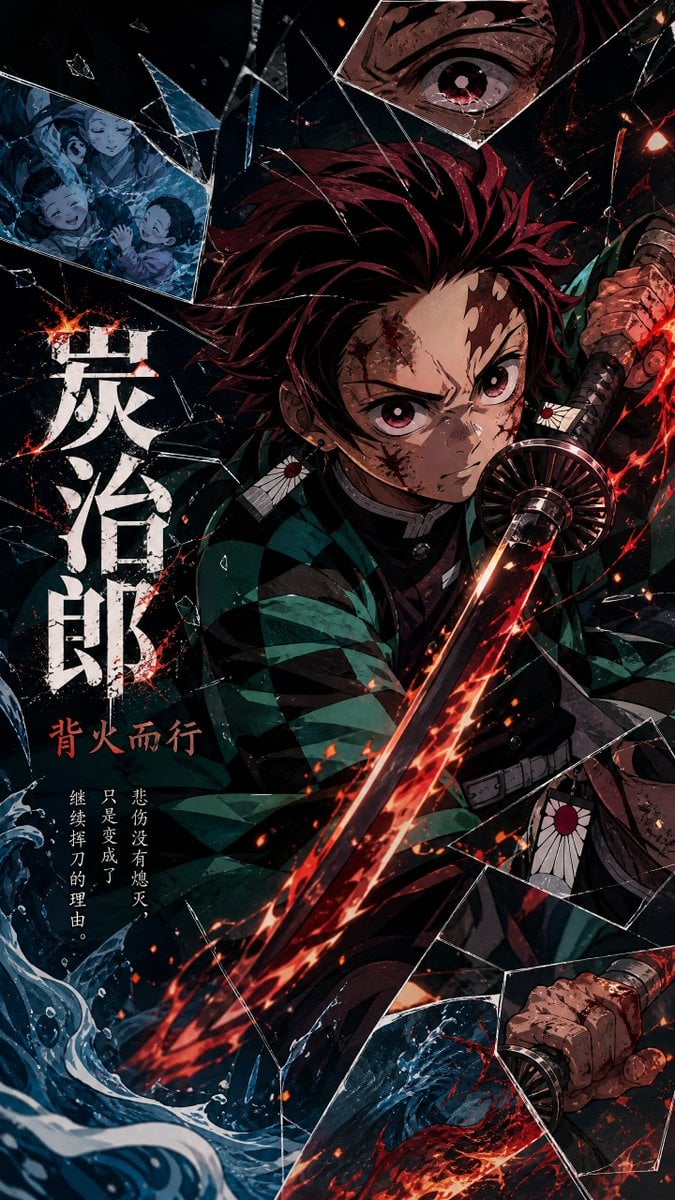 Create a vertical 9:16 high-resolution anime emotional-fragment poster.