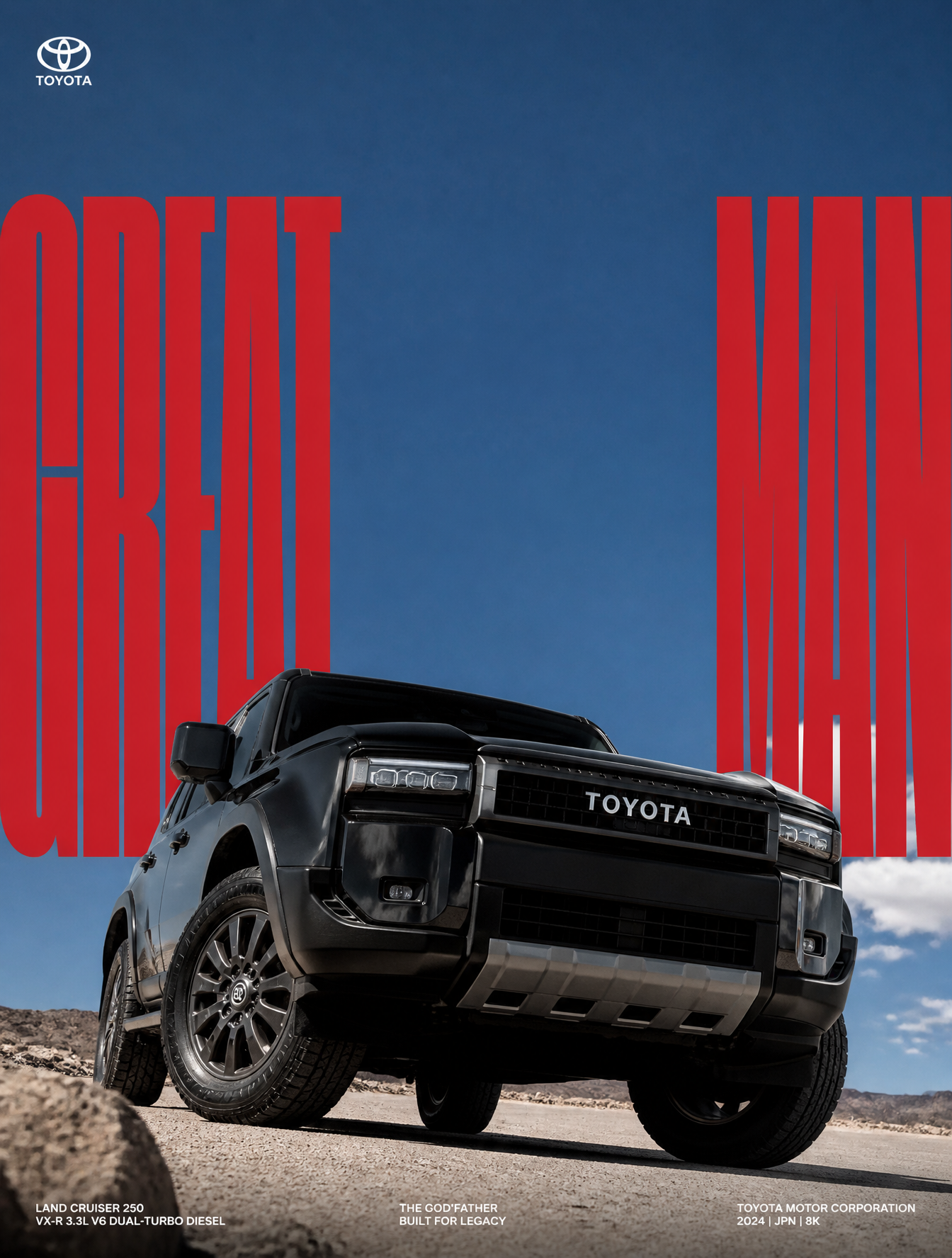 TOYOTA | THE GOD'FATHER . Act as a Professional Editorial