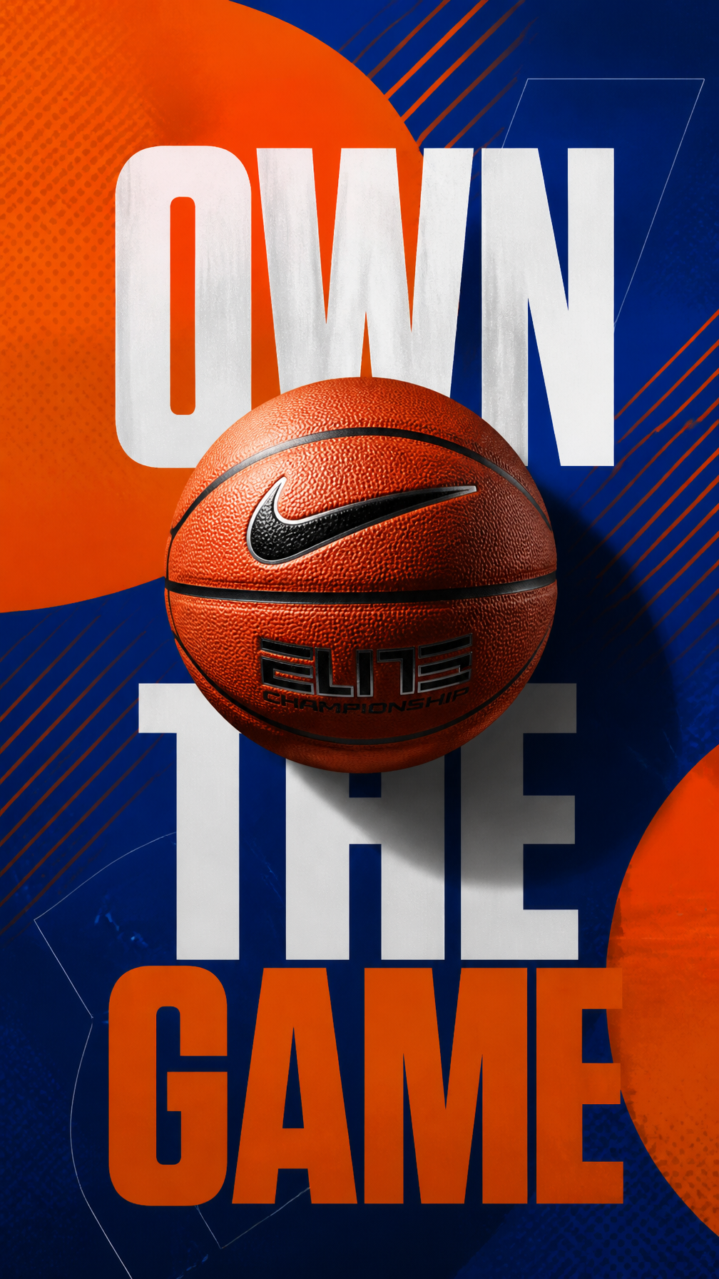 A premium 9:16 sports-fashion advertising poster.Main Subject:A single professional baske…