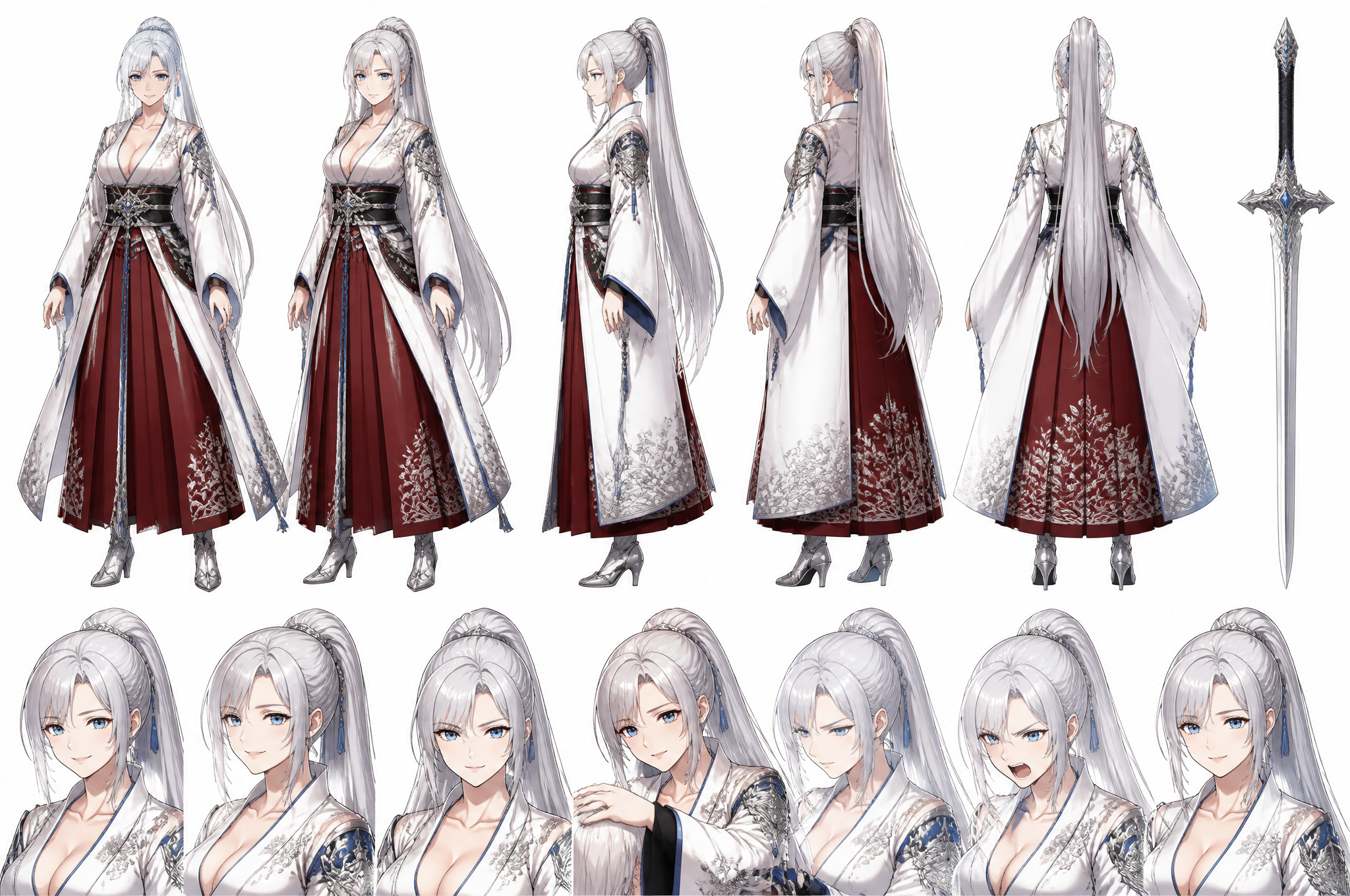 THE LOST CENTURYELARA VALDRAKEOfficial Character SheetFull body character turnaround.Fron…