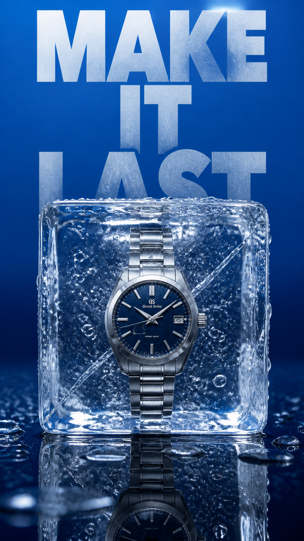 A premium 9:16 conceptual luxury watch campaign.Main Visual:A luxury stainless-steel wris…