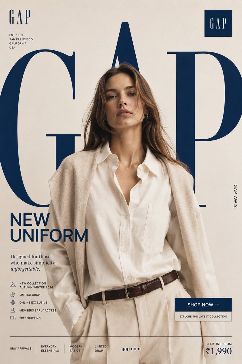 NEW UNIFORM FORMAT Ultra-Premium Fashion SMM Promotional Poster Vertical 4:5
