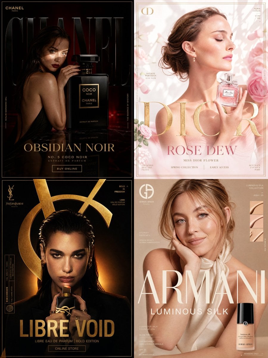 Chanel Beauty × Ana de Armas — "OBSIDIAN NOIR"