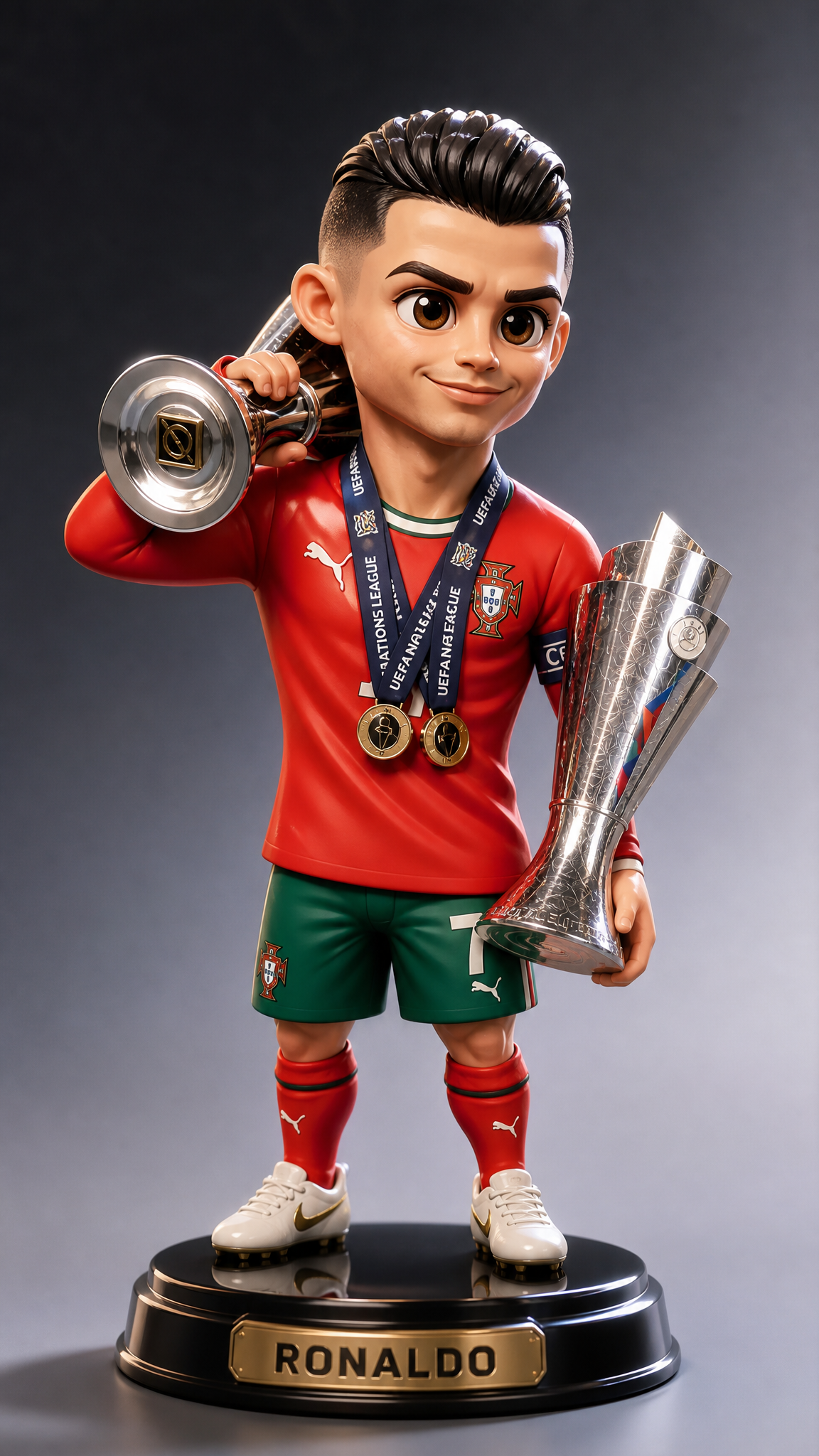 “Take this uploaded image and Generate a 3D miniature figure of the subject from the uplo…