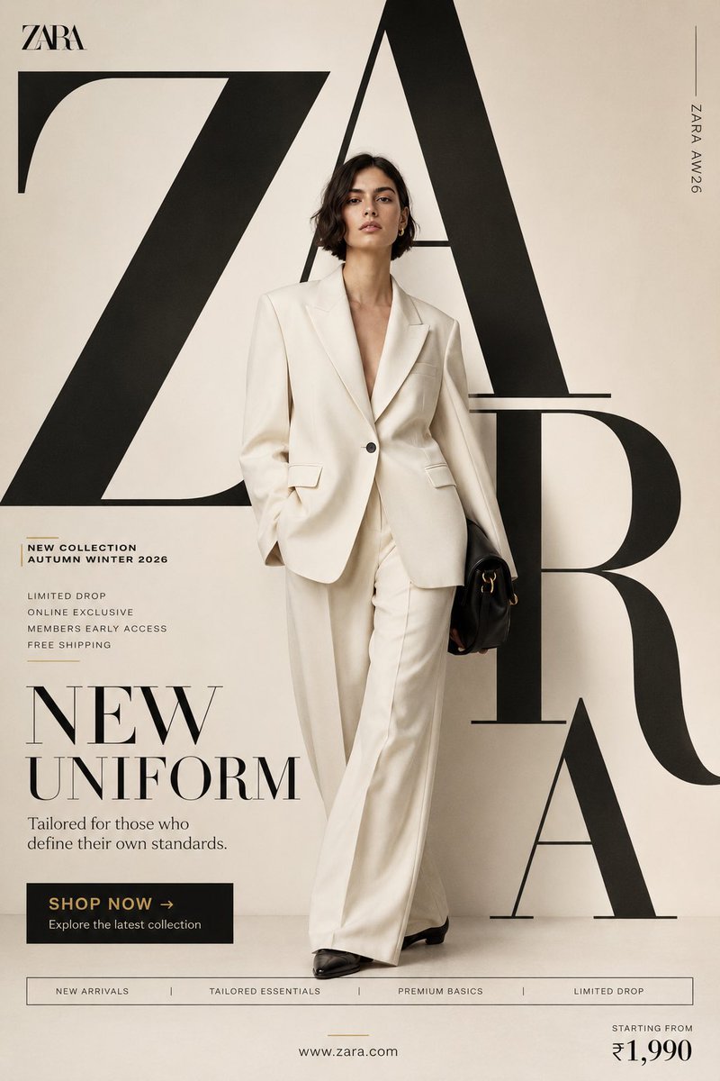 NEW UNIFORM FORMAT Ultra-Premium Fashion SMM Promotional Poster Vertical 4:5