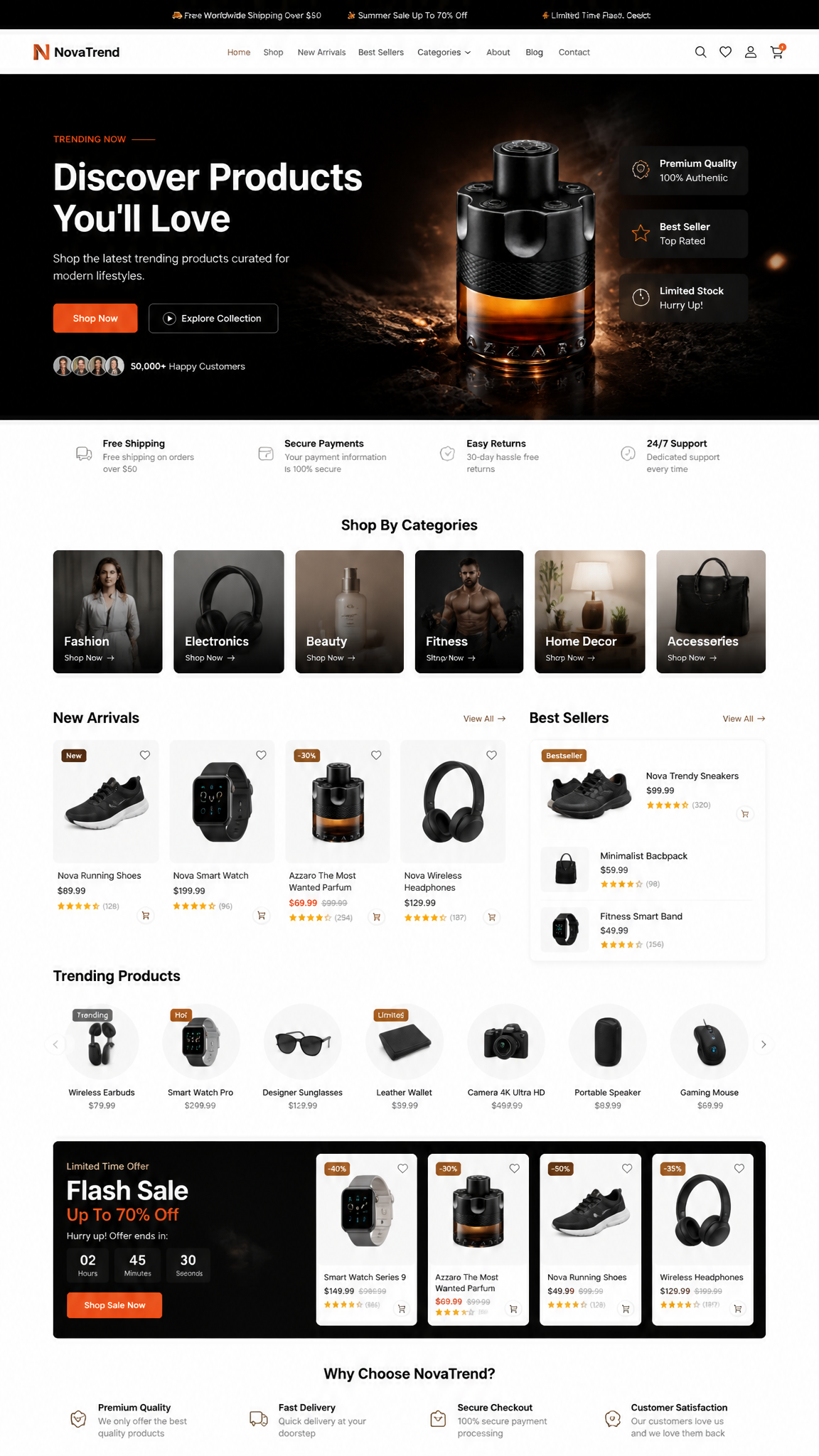 COMPLETE ECOMMERCE WEBSITE UI/UX DESIGN PROMPT Design a world-class premium eCommerce web…