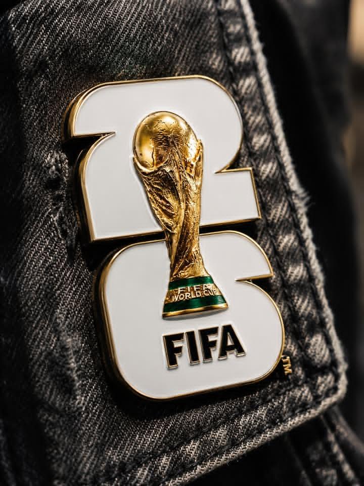 A dominant [Team Name] FIFA World Cup 2026 enamel pin, fills 70% of the 3:4 macro frame, …