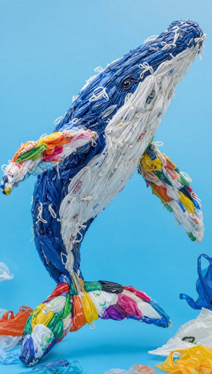 A highly detailed realistic photograph of a creative sculpture of a [Sea Animal] made ent…