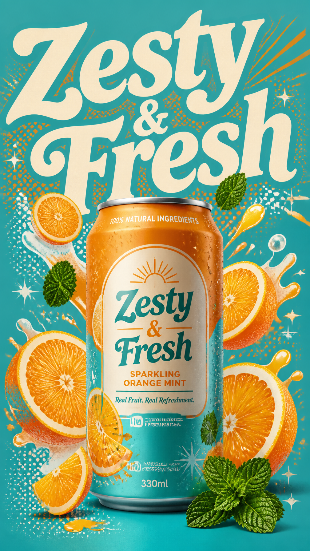 RETRO POP-ART BEVERAGE COLLAGE SYSTEM
