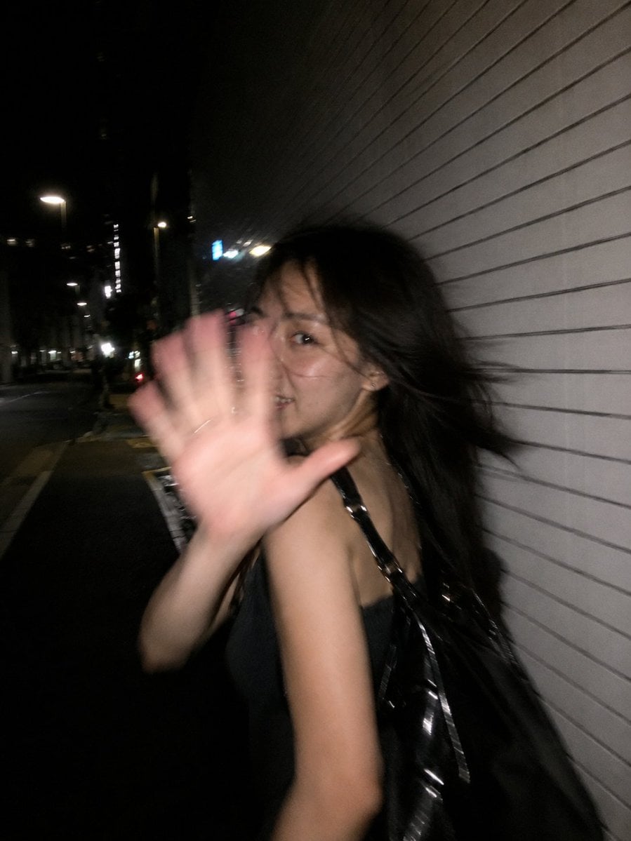 Ultra-realistic candid smartphone flash photograph, portrait orientation, 3:4 aspect rati…