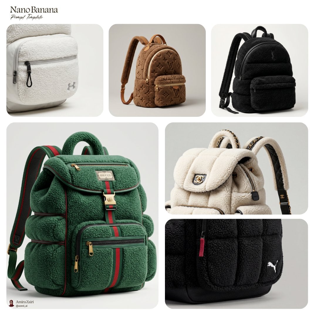 Ultra-detailed hyper-realistic studio photograph of a plush padded backpack designed in t…