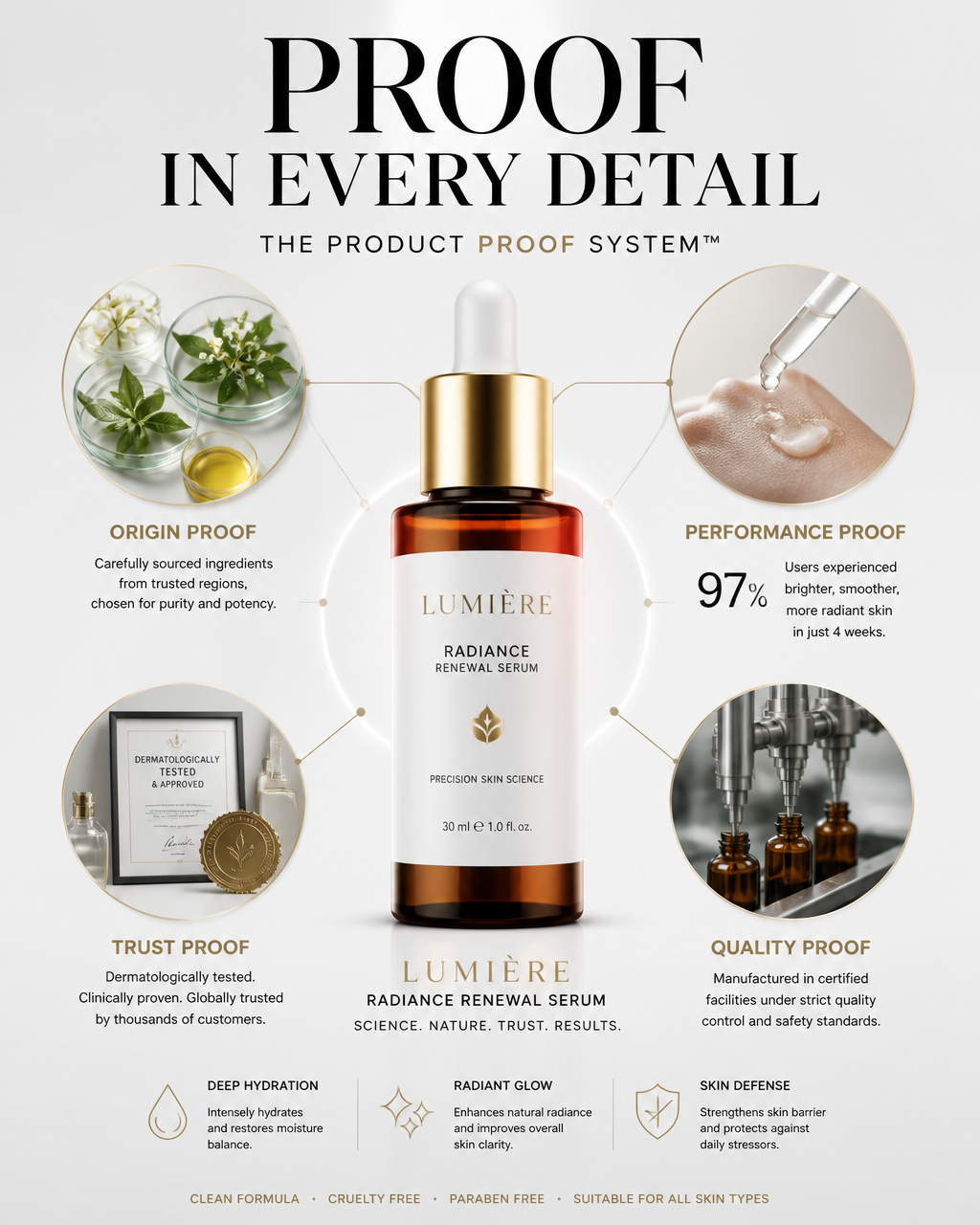 PRODUCT PROOF SYSTEM™Create a premium commercial advertising framework called:"PRODUCT PR…